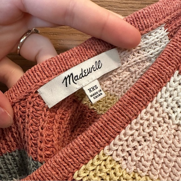 Madewell Striped Grandfield Tie-Strap Sweater Tank - Picture 5 of 7
